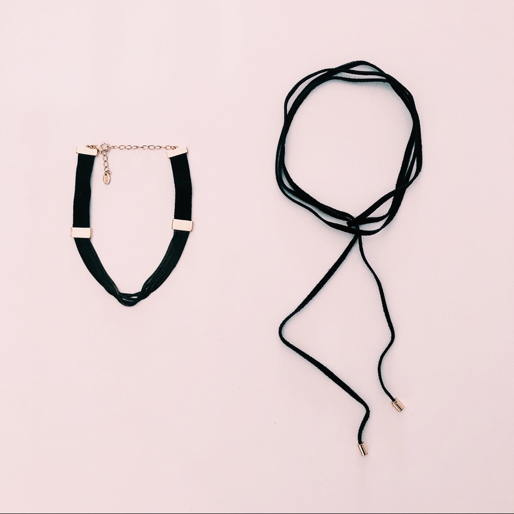 Zara choker necklaces (set of 2)